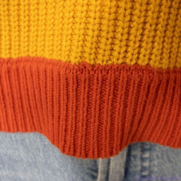 Moon & Madison women's color block cropped sweater,‎ size M - Picture 13 of 16